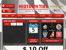 Tablet Screenshot of midtowntire.com